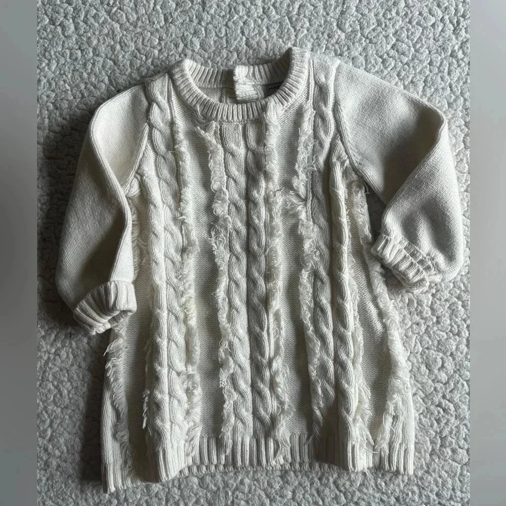 Habitual Kids ivory sweater dress, 18 months